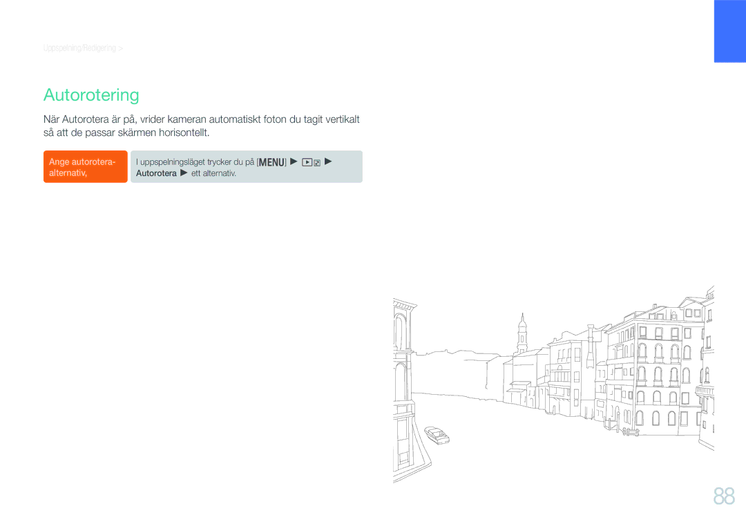 Samsung EV-NX200ZBSBDK, EV-NX200ZBSBSE manual Autorotering 