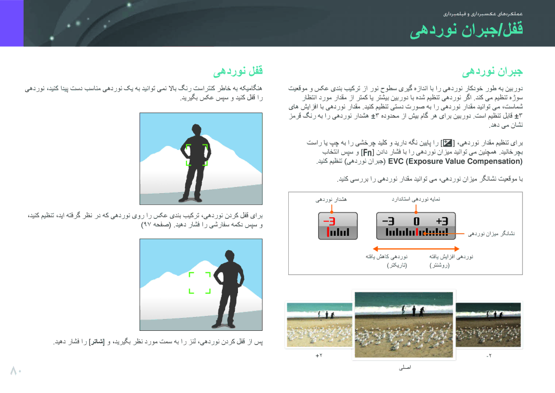Samsung EV-NX200ZAST, EV-NX200ZBSTDE یهدرون ناربج/لفق, یهدرون لفق, دینک میظنت یهدرون ناربج EVC Exposure Value Compensation 