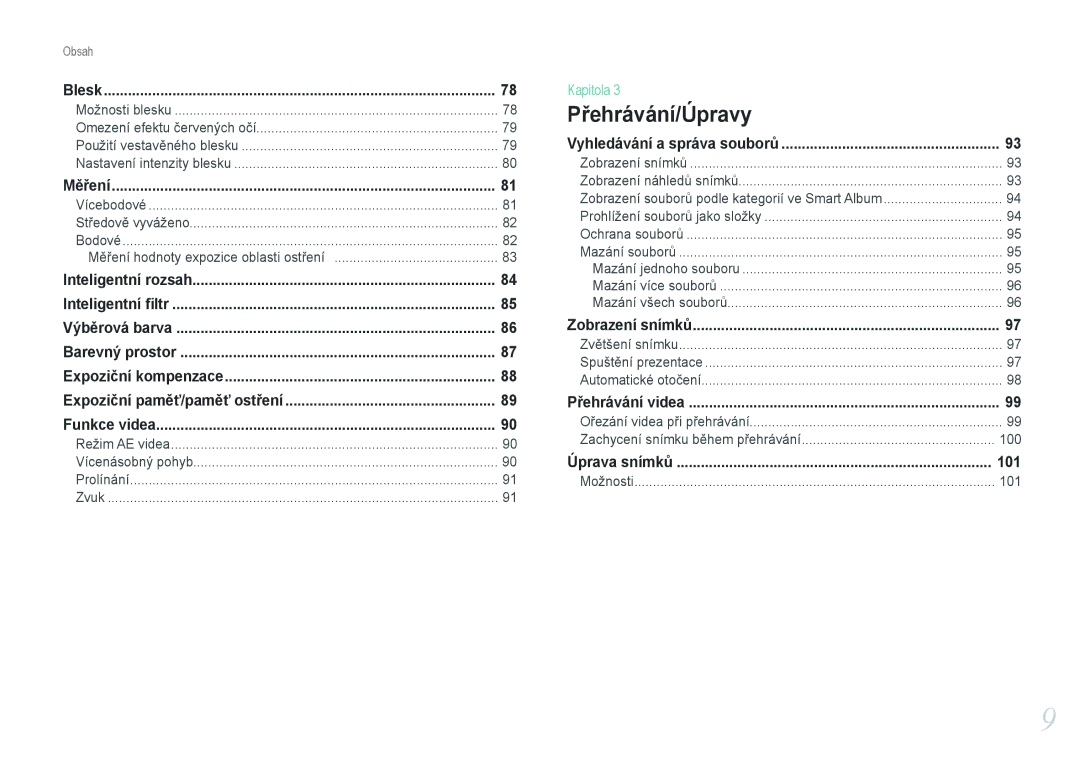 Samsung EV-NX20ZZBSBCZ manual 101 