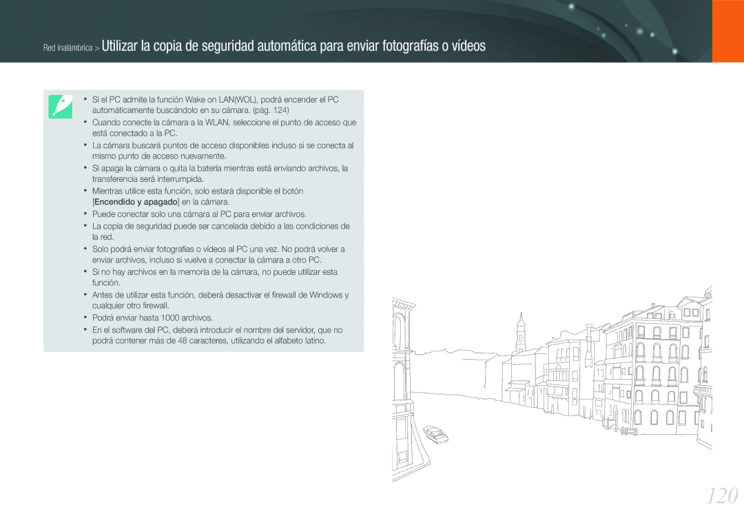 Samsung EV-NX20ZZBSBES, EV-NX20ZZBSBIL manual 120 