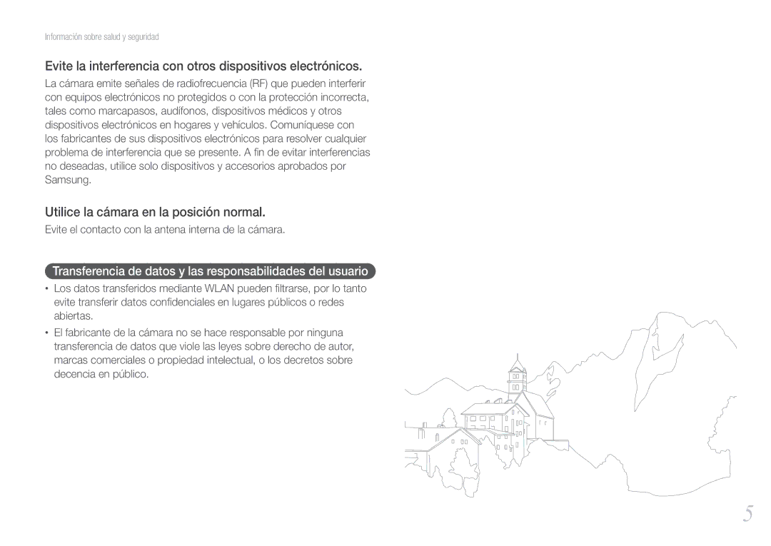Samsung EV-NX20ZZBSBIL Evite la interferencia con otros dispositivos electrónicos, Utilice la cámara en la posición normal 