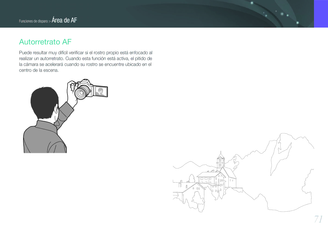 Samsung EV-NX20ZZBSBIL, EV-NX20ZZBSBES manual Autorretrato AF 