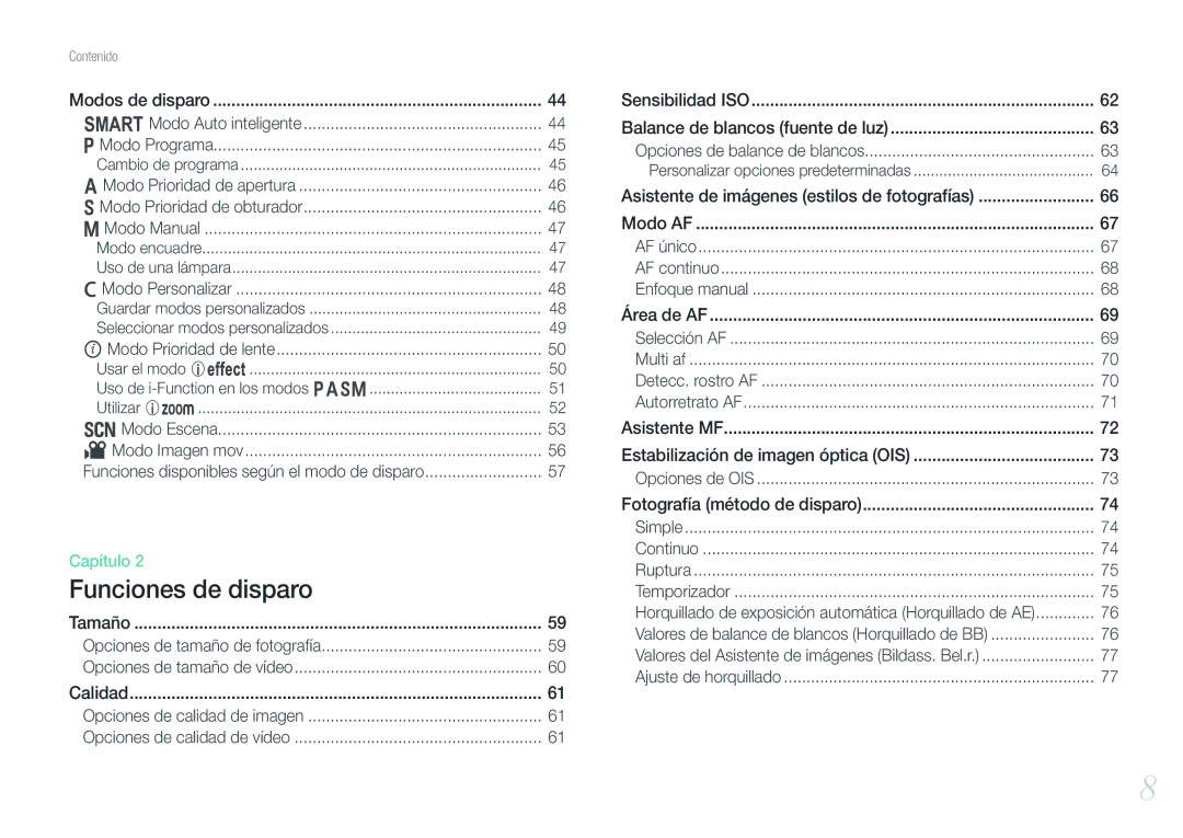 Samsung EV-NX20ZZBSBES, EV-NX20ZZBSBIL manual Modo Auto inteligente, Modo Escena 