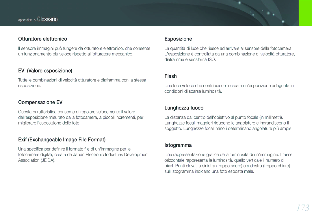 Samsung EV-NX20ZZBSBIT manual 173 