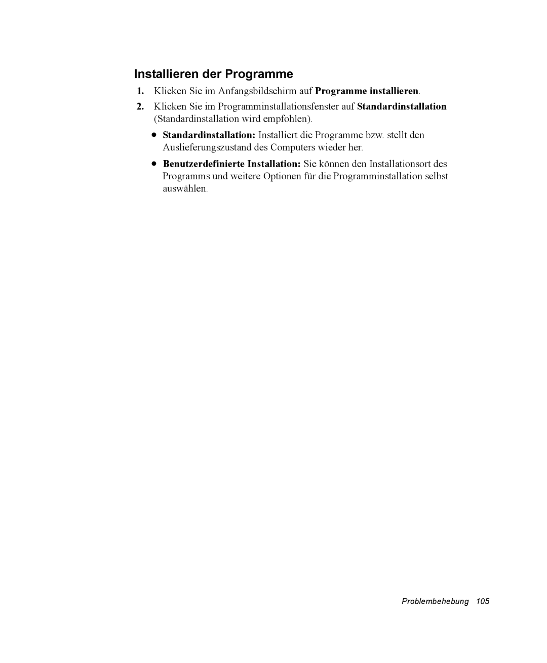 Samsung NQ20RP2QTQ/SEG, EV-NX20ZZBZBNL, EV-NX20ZZBZBDE, EV-NX20ZZBSBDE, EV-NX20ZZBSBPT manual Installieren der Programme 