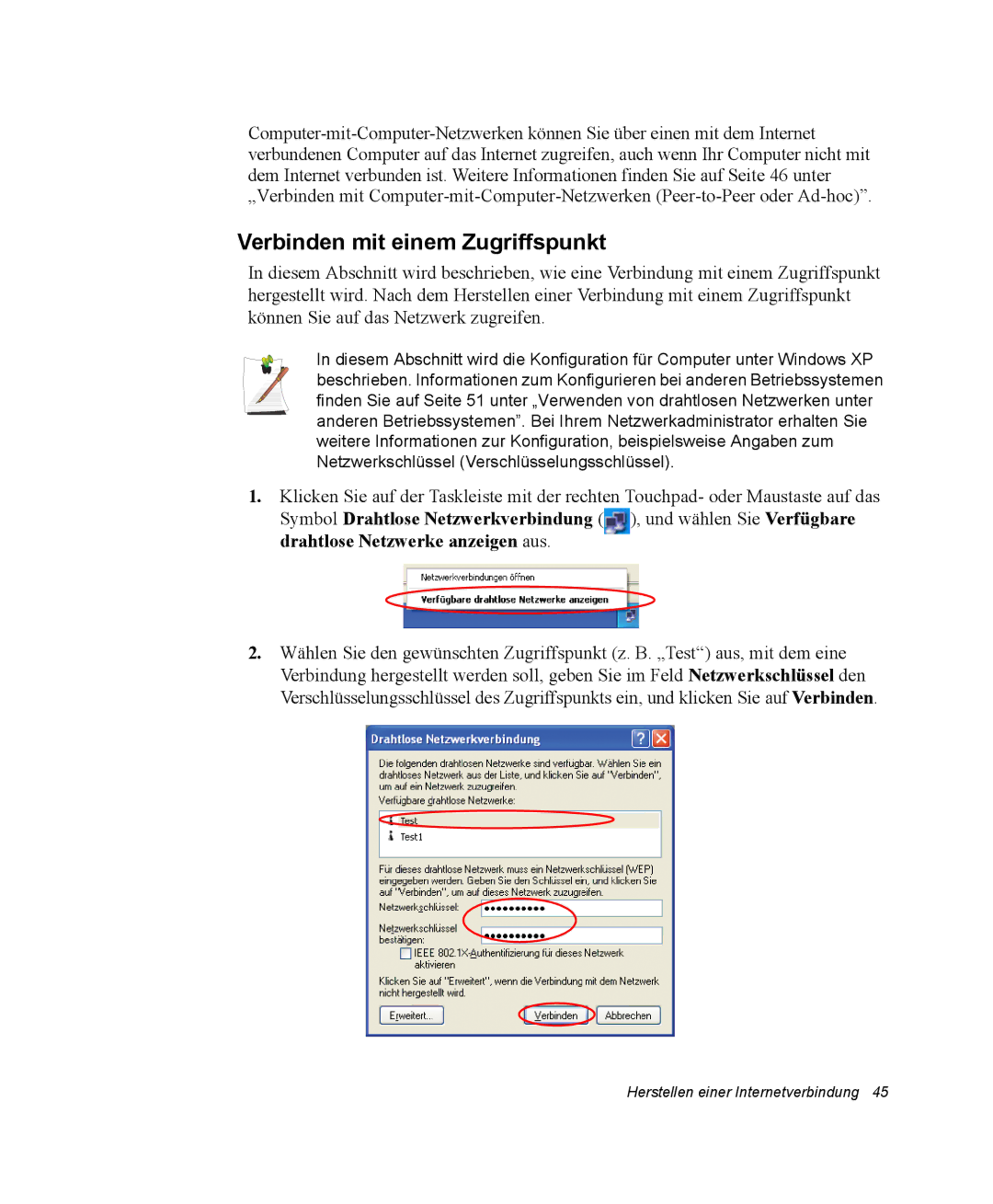 Samsung NQ20RP2QTQ/SEG, EV-NX20ZZBZBNL, EV-NX20ZZBZBDE, EV-NX20ZZBSBDE, EV-NX20ZZBSBPT manual Verbinden mit einem Zugriffspunkt 