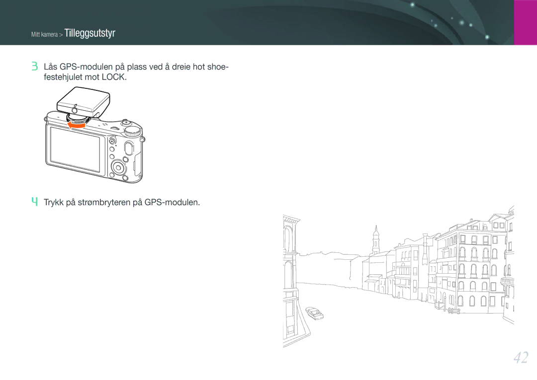 Samsung EV-NX210ZBSTSE, EV-NX210ZBSTDK manual Mitt kamera Tilleggsutstyr 