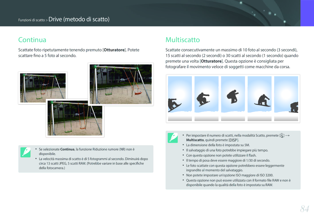 Samsung EV-NX3000BEIIT, EV-NX3000BEHIT manual Continua 