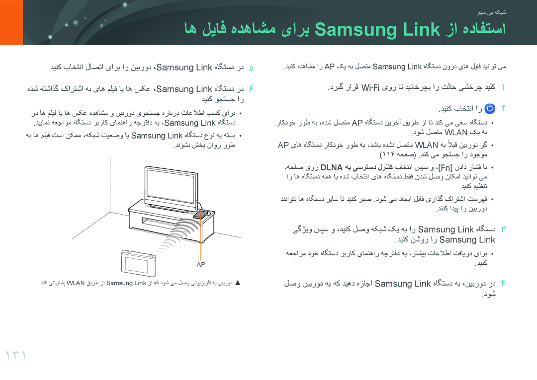 Samsung EV-NX3000BMJSA, EV-NX3000BMHSA, EV-NX3000BOHM3, EV-NX3000BOHWI 131, دينک وجتسج ار, دينک نشور ار Samsung Link, دوش 