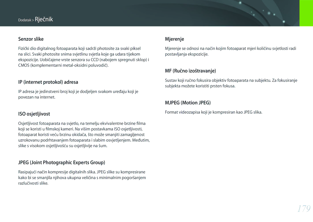 Samsung EV-NX3000BOHRS manual 179 