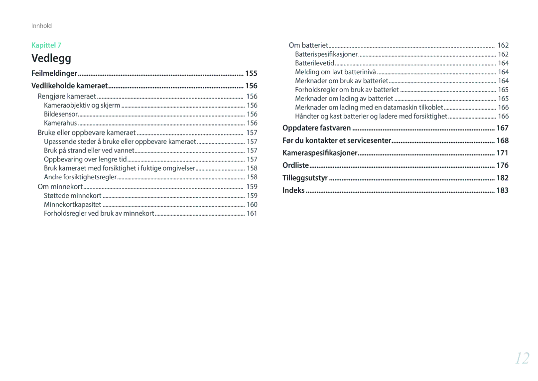 Samsung EV-NX3000BOJDK, EV-NX3000BOHSE, EV-NX3000BOJSE, EV-NX3000BOHDK, EV-NX3000BOIDK 155, 156, 167, 168, 171, 176, 182, 183 