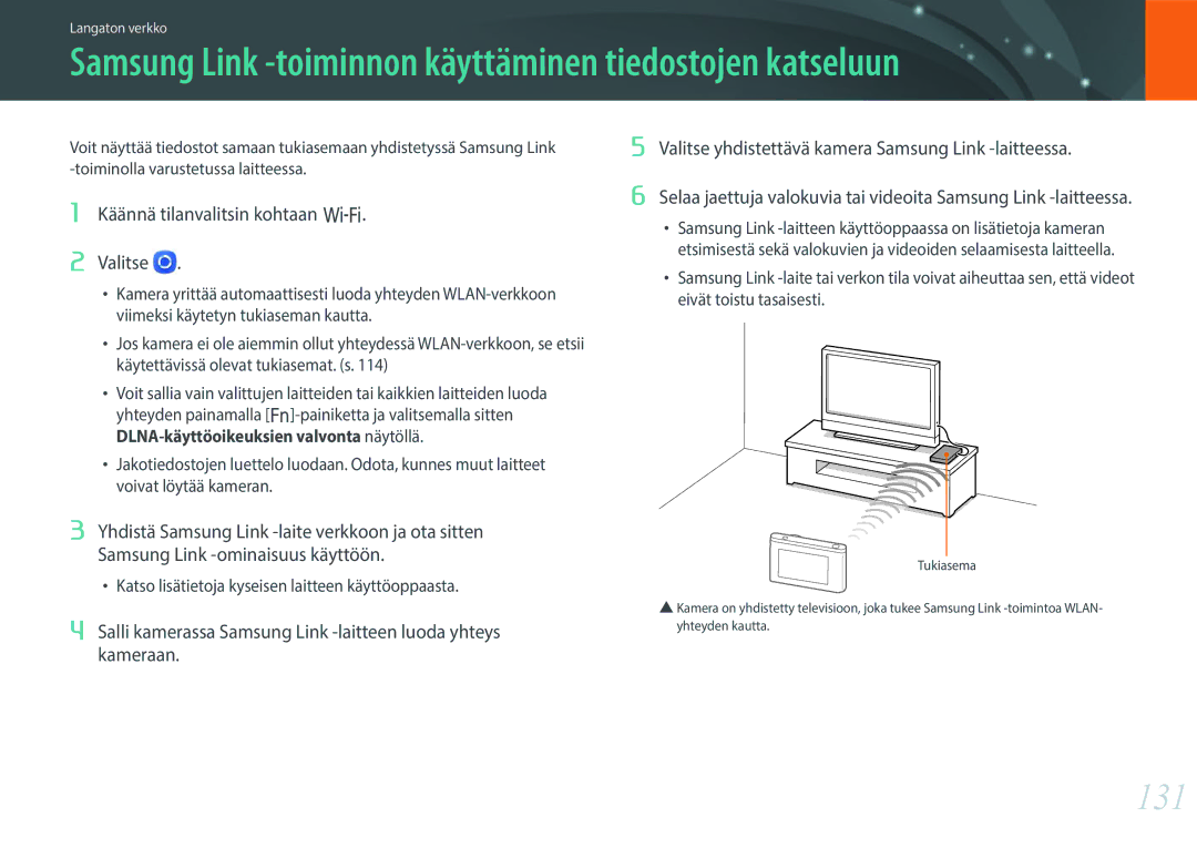 Samsung EV-NX3000BOHSE, EV-NX3000BOJDK, EV-NX3000BOJSE, EV-NX3000BOHDK manual 131, Käännä tilanvalitsin kohtaan B Valitse 