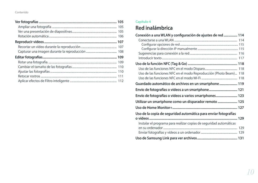 Samsung EV-NX3000BOIFR, EV-NX3000BOIPT, EV-NX3000BOHES, EV-NX3000BOHAT, EV-NX3000BOIES manual 114, 115, 116, 117, 118, 129 