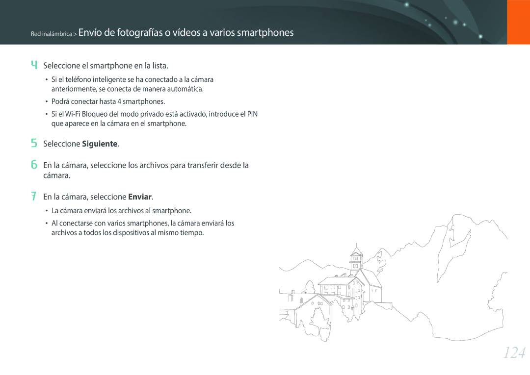 Samsung EV-NX3000BOIPT, EV-NX3000BOIFR, EV-NX3000BOHES, EV-NX3000BOHAT manual 124, Seleccione el smartphone en la lista 