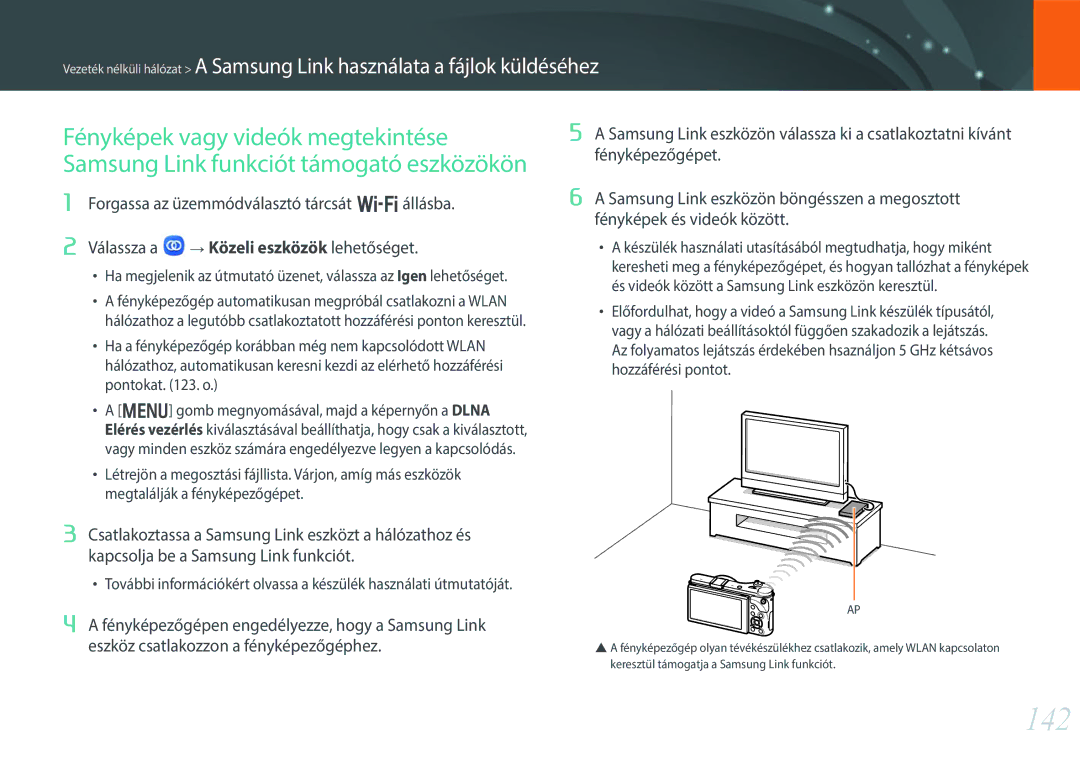 Samsung EV-NX300MBSVDE, EV-NX300MBQUDE, EV-NX300MBSTDE manual 142, Forgassa az üzemmódválasztó tárcsát B állásba Válassza a 