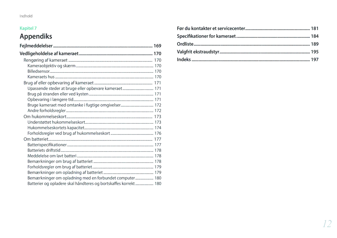 Samsung EV-NX300ZBAVDK, EV-NX300ZBFUDK, EV-NX300ZBATDK, EV-NX300ZBQUDK, EV-NX300ZBSTDK, EV-NX300ZBSVDK, EV-NX300ZBQUSE 169, 170 