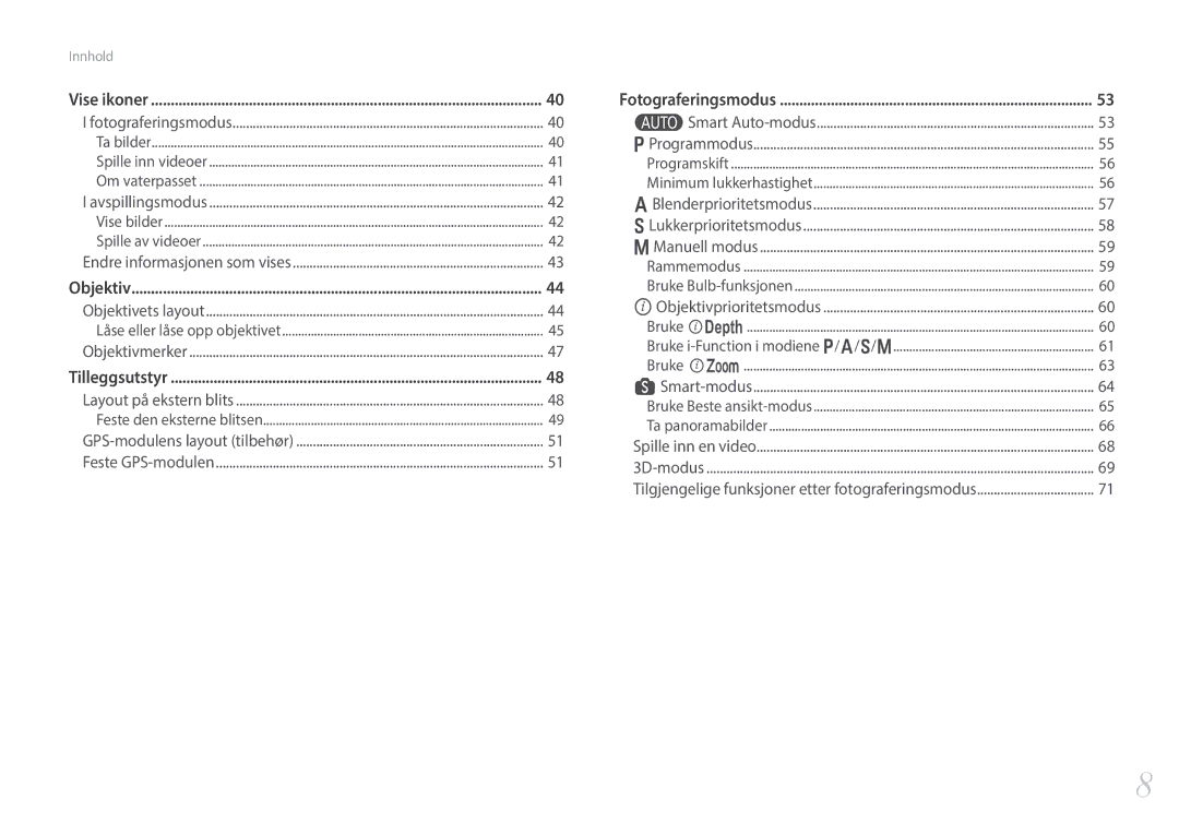 Samsung EV-NX300ZBAVSE, EV-NX300ZBFUDK, EV-NX300ZBAVDK, EV-NX300ZBATDK, EV-NX300ZBQUDK, EV-NX300ZBSTDK, EV-NX300ZBSVDK Objektiv 