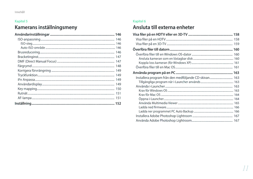 Samsung EV-NX300ZBFUDK, EV-NX300ZBAVDK, EV-NX300ZBATDK, EV-NX300ZBQUDK, EV-NX300ZBSTDK, EV-NX300ZBSVDK manual 158, 159, 160, 161 