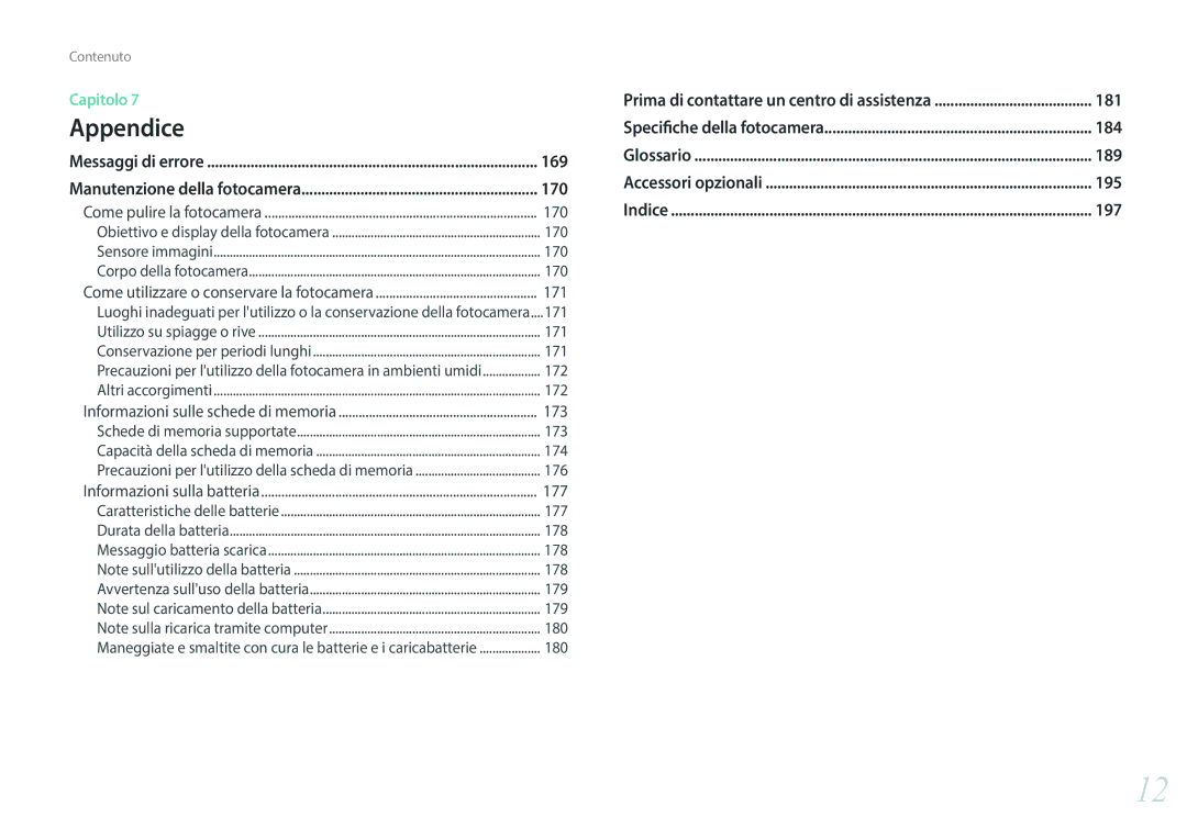 Samsung EV-NX300ZBSTIT, EV-NX300ZBQUIT manual 169, 170 