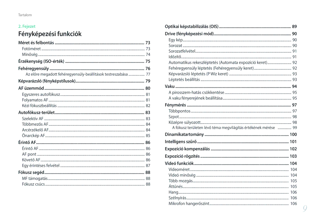 Samsung EV-NX300ZBSTDK, EV-NX300ZBSVGR, EV-NX300ZBUTDE, EV-NX300ZBSTDE, EV-NX300ZBSTRO, EV-NX300ZBQURO 100, 101, 102, 103, 104 