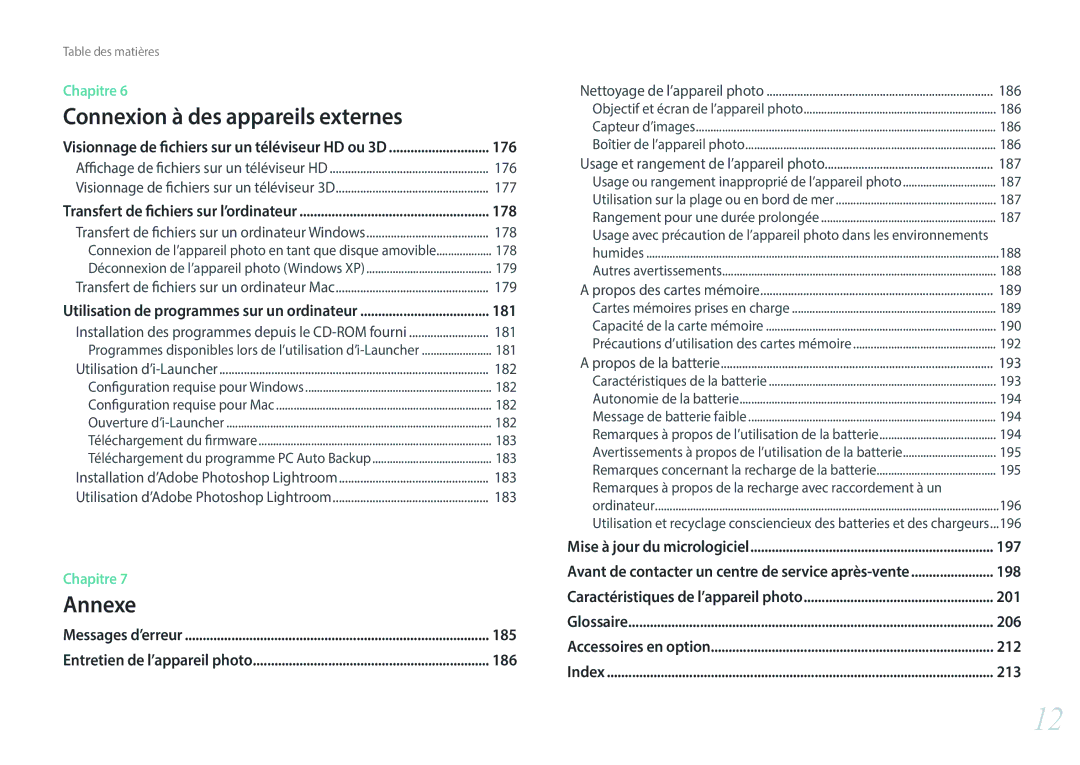 Samsung NX30PRT002/SEF, EV-NX30ZZBGBFR, NX30PRD002/SEF manual 177, 178, 179 