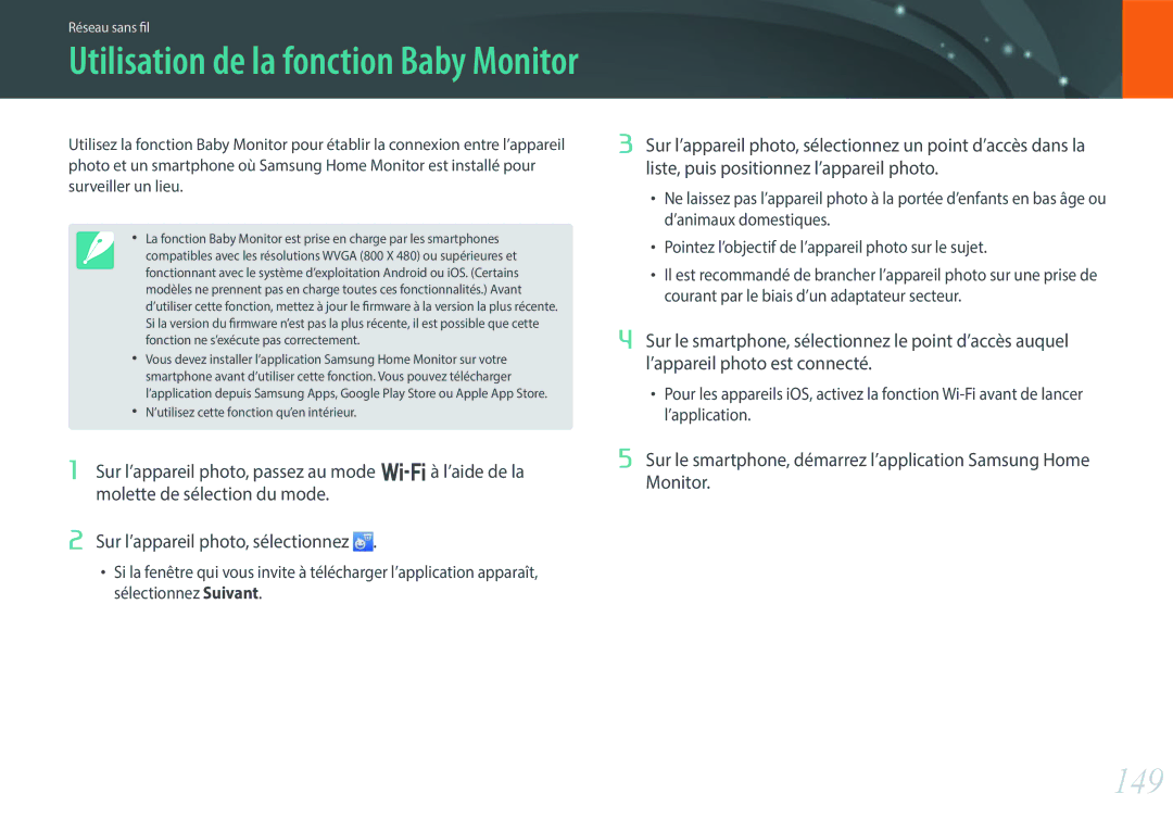 Samsung EV-NX30ZZBGBFR, NX30PRT002/SEF, NX30PRD002/SEF manual 149, Surveiller un lieu 