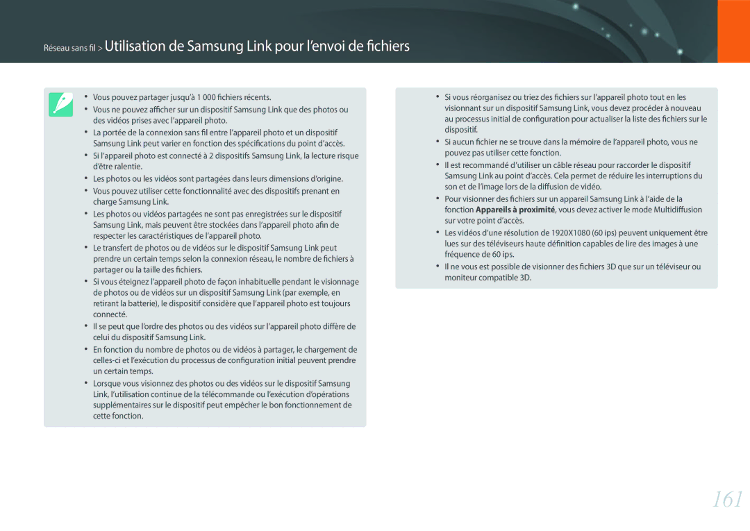 Samsung EV-NX30ZZBGBFR, NX30PRT002/SEF, NX30PRD002/SEF manual 161 