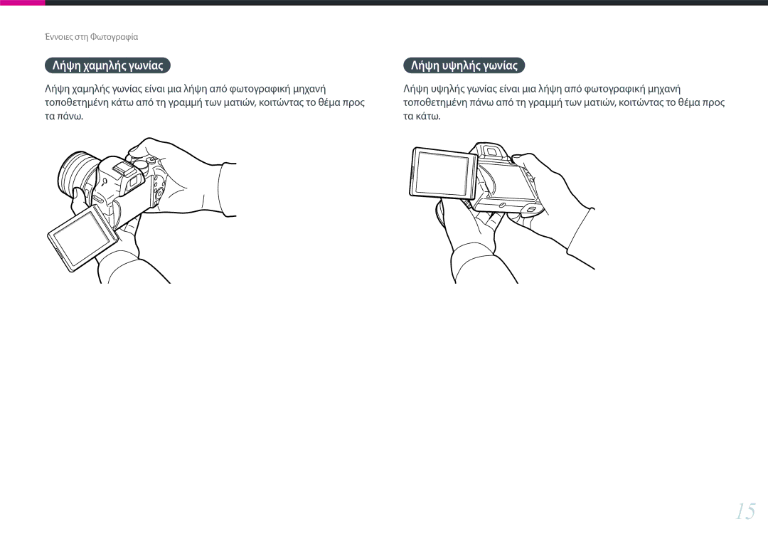 Samsung EV-NX30ZZBGBGR manual Τα πάνω Τα κάτω 