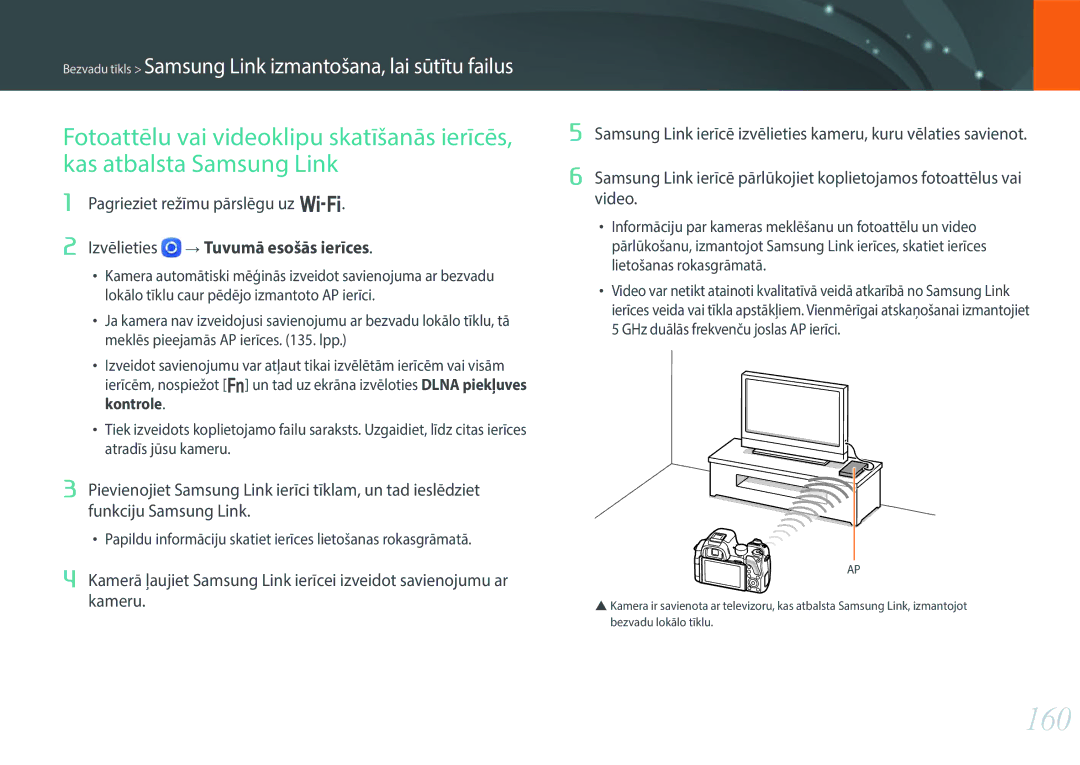 Samsung EV-NX30ZZBGBLV manual 160, Tuvumā esošās ierīces 