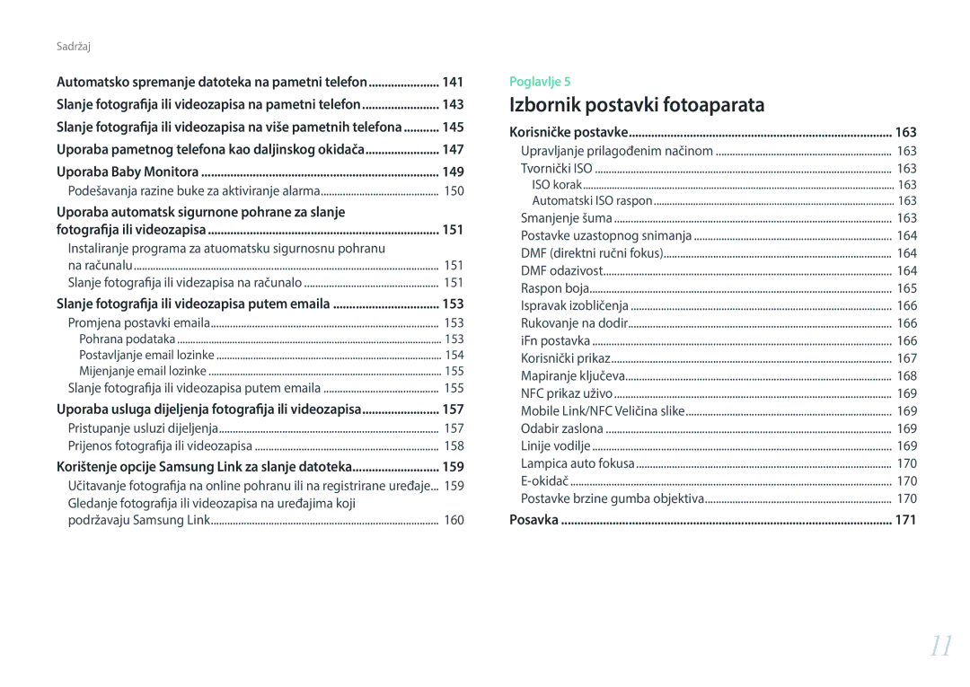 Samsung EV-NX30ZZBGBRS manual Instaliranje programa za atuomatsku sigurnosnu pohranu, 151, 155, 158, 159 