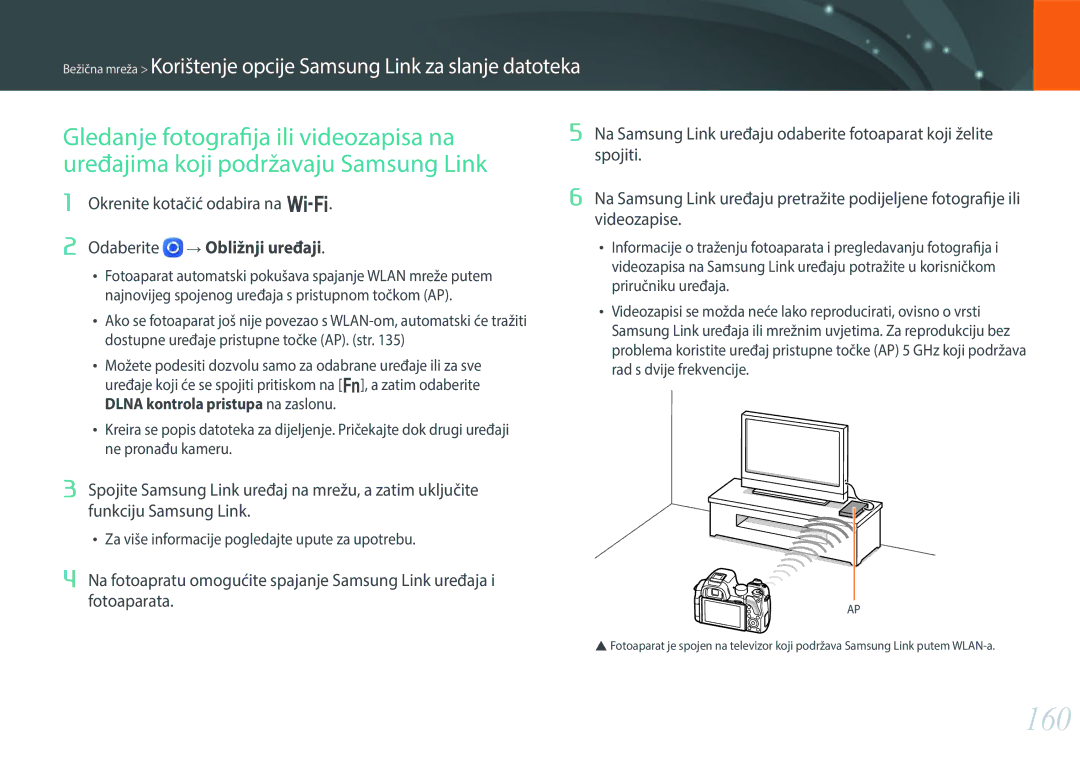 Samsung EV-NX30ZZBGBRS manual 160, Obližnji uređaji 