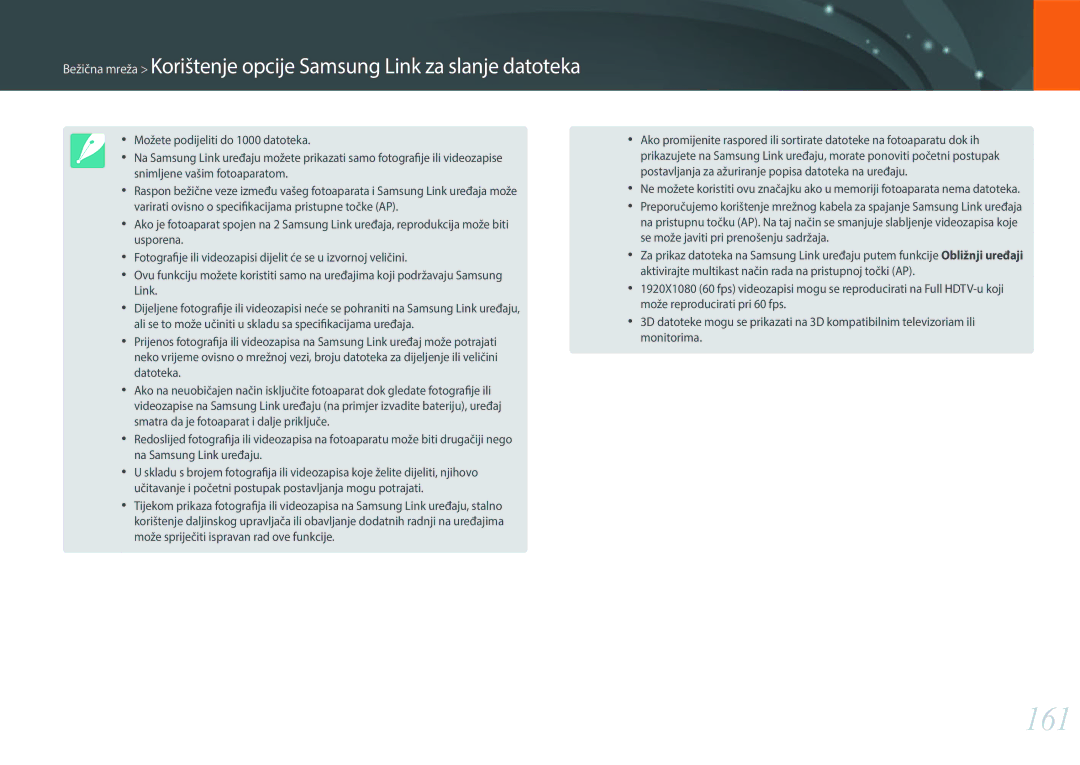 Samsung EV-NX30ZZBGBRS manual 161 