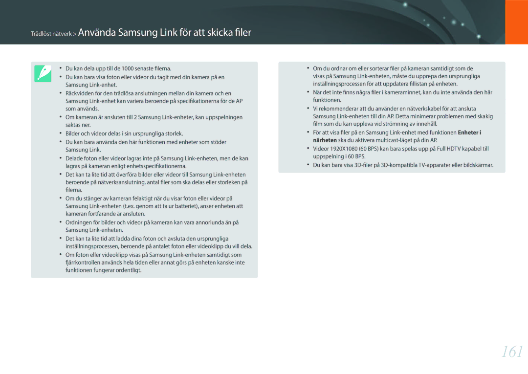 Samsung EV-NX30ZZBGBSE, EV-NX30ZZBGBDK manual 161 