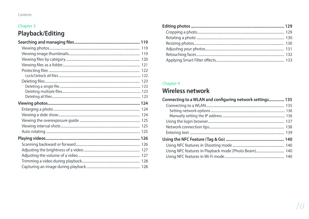 Samsung EV-NX30ZZGGBME, EV-NX30ZZBZBDE, EV-NX30ZZBZBTR, EV-NX30ZZBGBDE, EV-NX30ZZBGBHU, EV-NX30ZZBMBDE manual 120, 121, 122, 123 