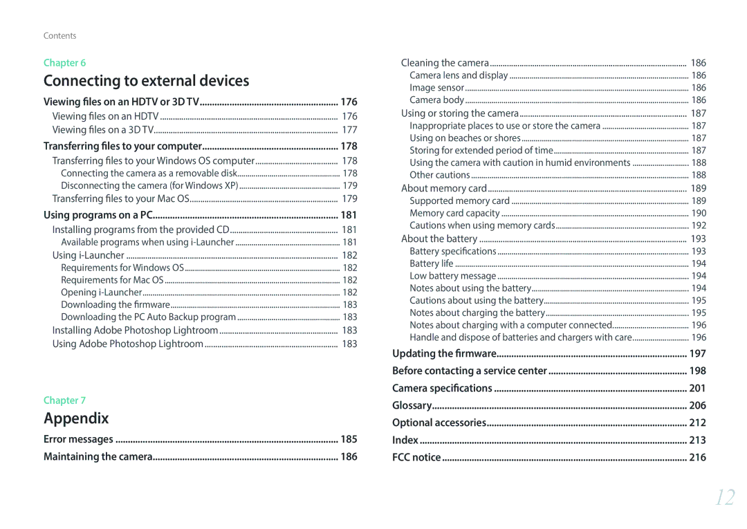 Samsung EV-NX30ZZGGBIR, EV-NX30ZZBZBDE, EV-NX30ZZBZBTR, EV-NX30ZZBGBDE, EV-NX30ZZBGBHU, EV-NX30ZZBMBDE manual 176, 177, 178, 179 