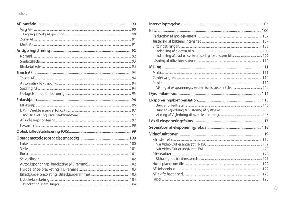 Samsung EV-NX500ZBMISE, EV-NX500ZBMHDK, EV-NX500ZBMIDK, EV-NX500ZBMJDK, EV-NX500ZBMHSE, EV-NX500ZBMJSE manual 122 