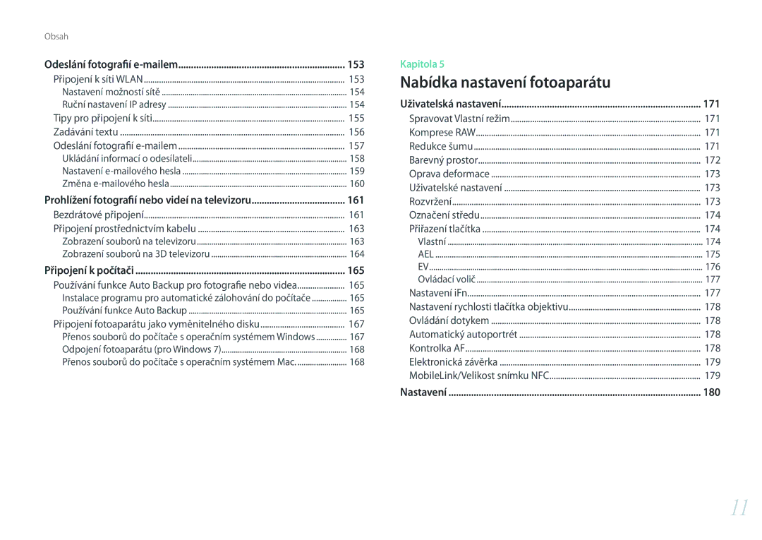 Samsung EV-NX500ZBMICH, EV-NX500ZBMIHU, EV-NX500ZBMHHU manual 157, 165, 171, 180 