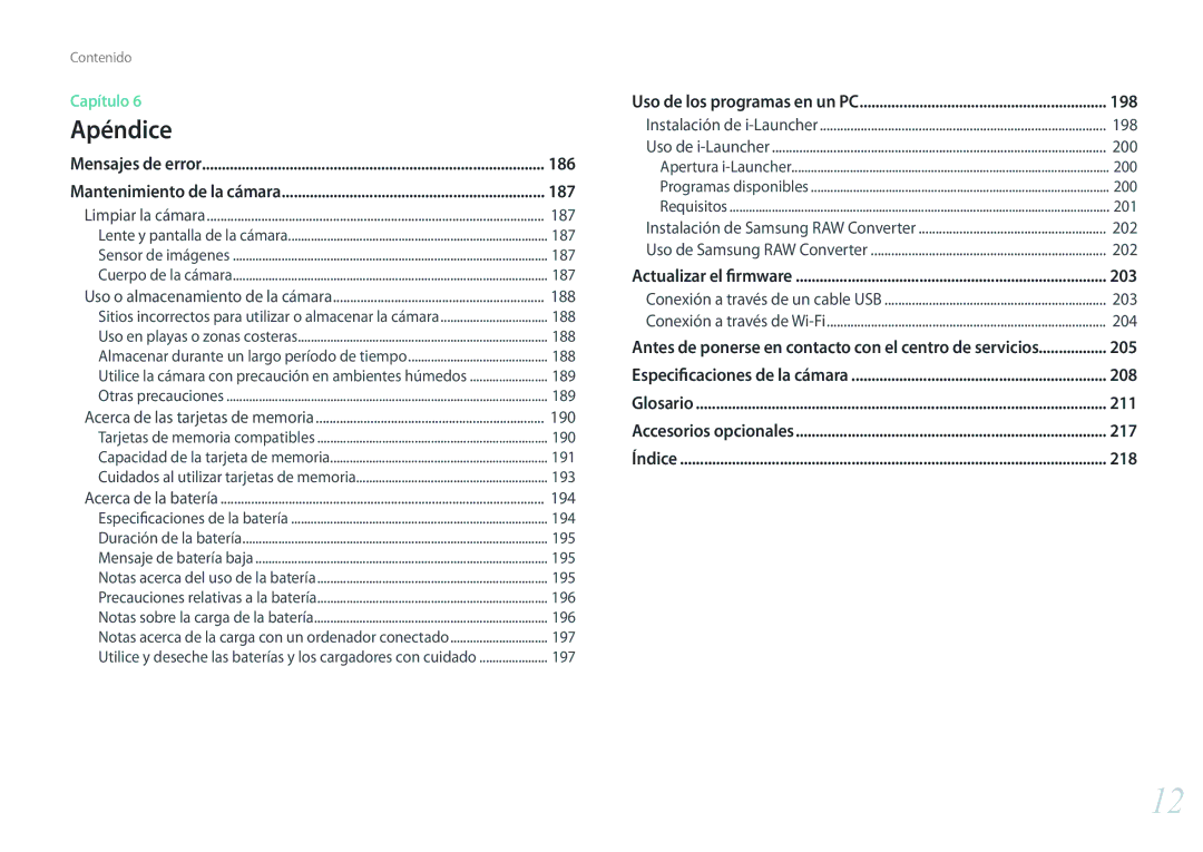 Samsung EV-NX500ZBMHES, EV-NX500ZBMIES manual 203 