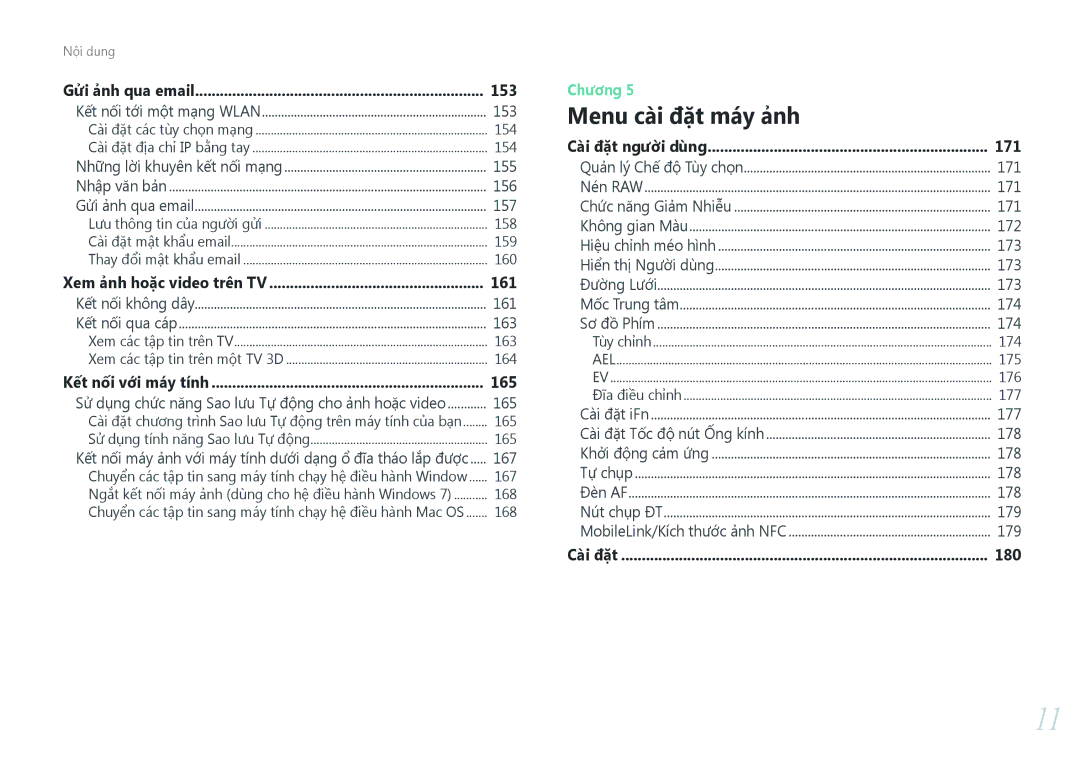 Samsung EV-NX500ZBMIVN, EV-NX500ZBMJVN manual 153, 155, 156, 157, 161, 163, 165, 167, 171, 172, 173, 174, 177, 178, 179 