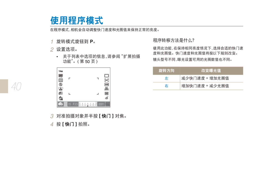 Samsung EV-NX5ZZZBABIT, EV-NX5ZZZBABHU, EV-NX5ZZZBABSE, EV-NX5ZZZBCBHU manual F3.5 