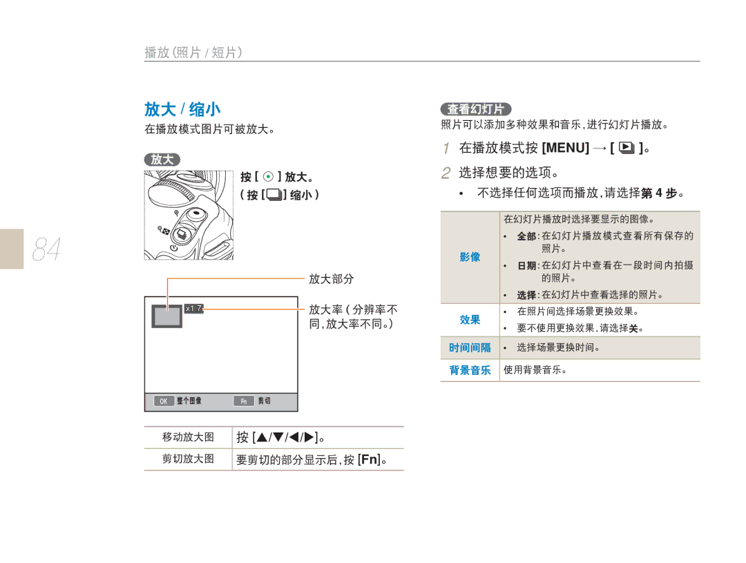 Samsung EV-NX5ZZZBABIT, EV-NX5ZZZBABHU, EV-NX5ZZZBABSE, EV-NX5ZZZBCBHU manual Menu → 