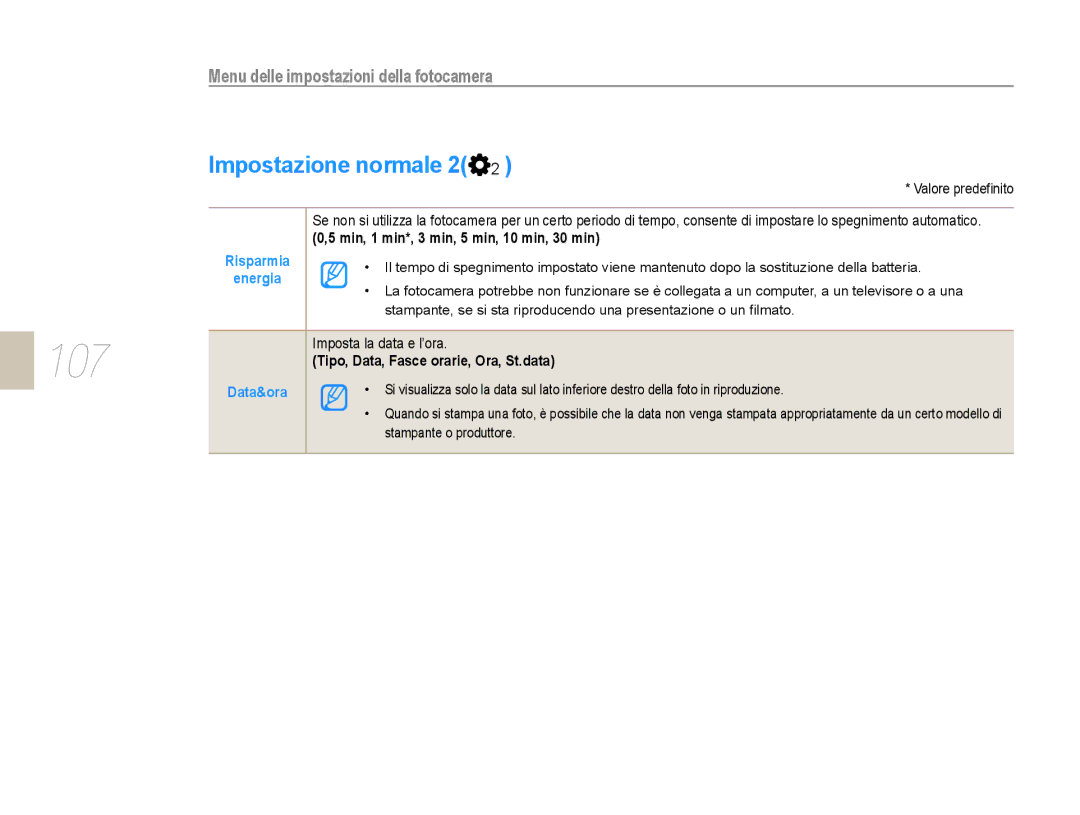 Samsung EV-NX5ZZZBABIT manual 107 