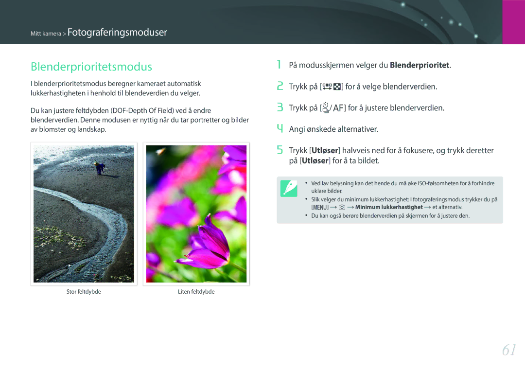 Samsung EV-NXF1ZZB1QDK, EV-NXF1ZZB1HSE, EV-NXF1ZZB1KDK, EV-NXF1ZZB2IDK, EV-NXF1ZZB1QSE, EV-NXF1ZZB2HDK Blenderprioritetsmodus 