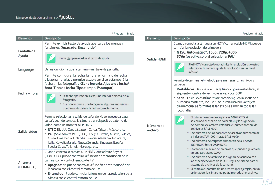 Samsung EV-NXF1ZZB1JES, EV-NXF1ZZB1KES, EV-NXF1ZZB1QES, EV-NXF1ZZB1HES manual 154 