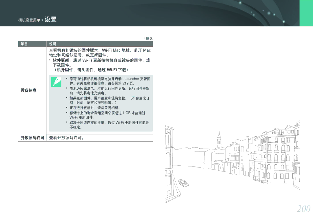 Samsung EV-NXF1ZZB1JHU, EV-NXF1ZZB2HDE, EV-NXF1ZZB2HCH, EV-NXF1ZZB2HHU, EV-NXF1ZZB1HHU, EV-NXF1ZZB2KCH 200, 开放源码许可 查看开放源码许可。 