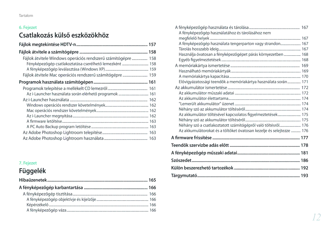 Samsung EV-NXF1ZZB1JHU, EV-NXF1ZZB2HDE, EV-NXF1ZZB2HCH, EV-NXF1ZZB2HHU manual 157, 158, 161, 177, 178, 181, 186, 192, 193 