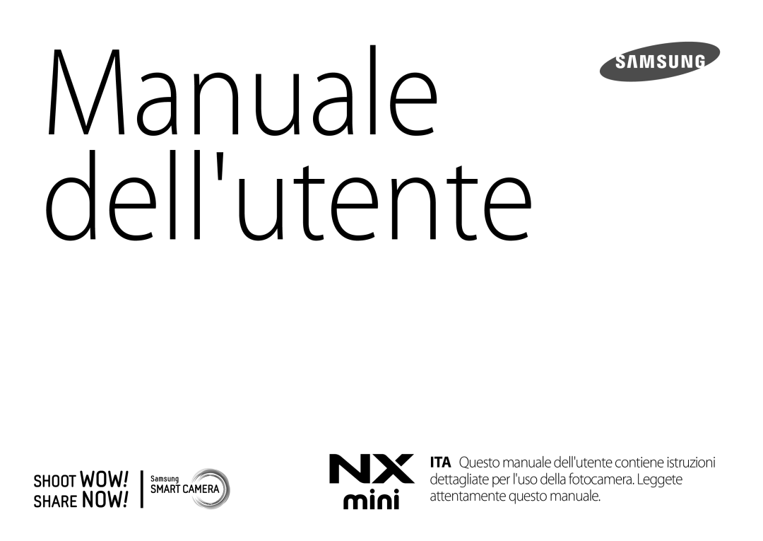 Samsung EV-NXF1ZZB2HIT manual Manuale dellutente 