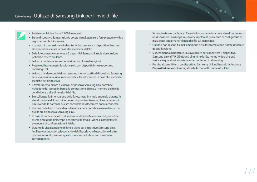 Samsung EV-NXF1ZZB2HIT manual 144 