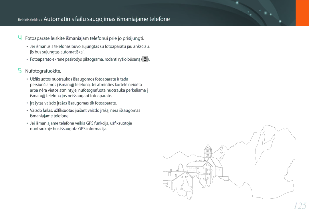 Samsung EV-NXF1ZZB2HLV, EV-NXF1ZZB2JLV, EV-NXF1ZZB2ILV, EV-NXF1ZZB1HLV manual 125, Nufotografuokite 