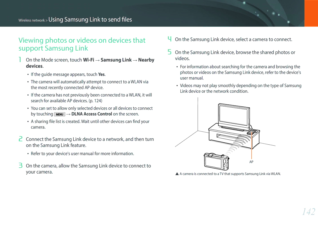 Samsung EVNX200ZBSBUS user manual 142 